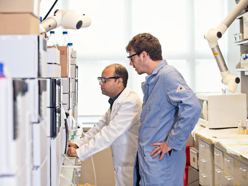Researchers working in the Natural Products Discovery Core