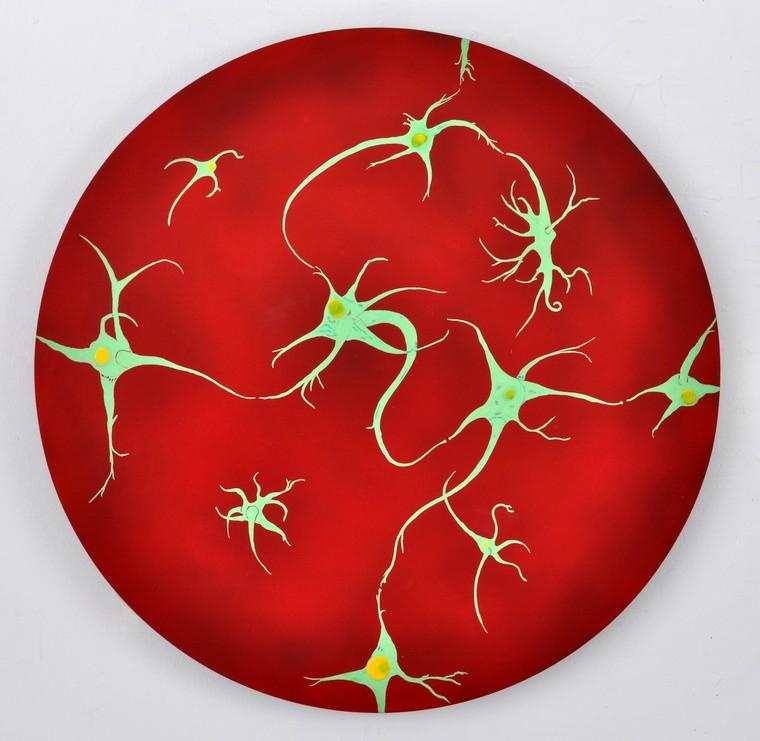 Neurones connecting, artwork Credit: Stephen Magrath